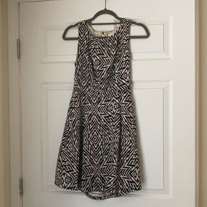 Anthropologie Maeve Black and White Dress